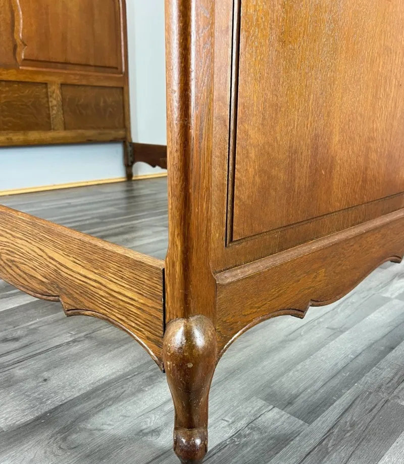 Best Pamono Vintage French Bed Frame in Oak