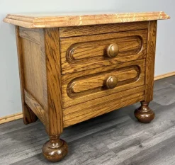 Best Pamono Vintage French Bedside Table with Marble To