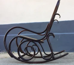 Best Pamono Vintage French Bentwood Junior Rocking Chair with Swirls, 1970s