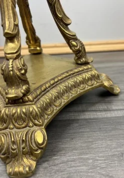 Online Pamono Vintage French Brass and Painted Porcelain Column Floor Lamp
