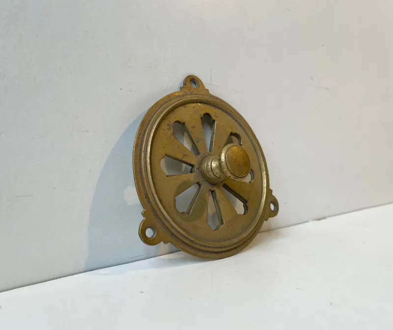 Pamono Vintage French Butterfly Air Vent in Brass, 1950s> Architectural Elements