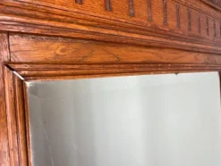 Pamono Vintage French Carved Oak Wall Mirror><noscript><img width=