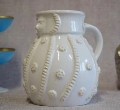 Online Pamono Vintage French Ceramic Pitcher with Mask by Emile Tessier 1950s