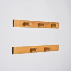 Pamono Vintage French Coat Racks by Charlotte Perriand, 1970s, Set of 2><noscript><img width=
