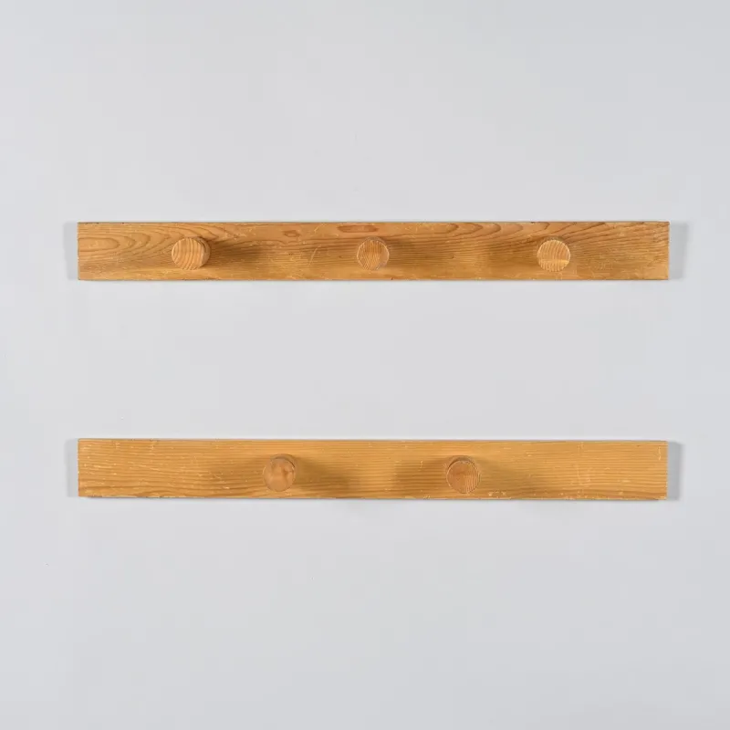 Pamono Vintage French Coat Racks by Charlotte Perriand, 1970s, Set of 2> Racks, Hooks & Valets