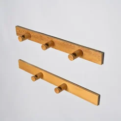 Pamono Vintage French Coat Racks by Charlotte Perriand, 1970s, Set of 2><noscript><img width=