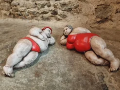 Pamono Vintage French Concrete Sculpture Set, 1960s> Mid-Century