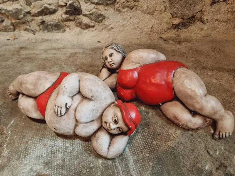 Pamono Vintage French Concrete Sculpture Set, 1960s> Mid-Century