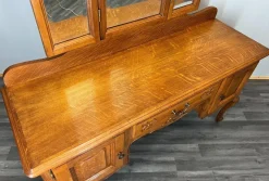 Online Pamono Vintage French Dressing Table with Mirror in Oak