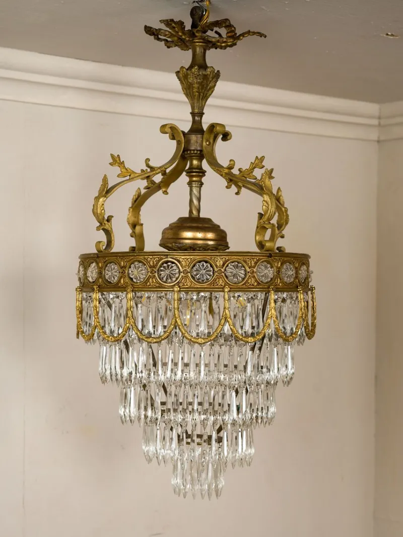 Hot Pamono Vintage French Empire Chandelier, 1920s