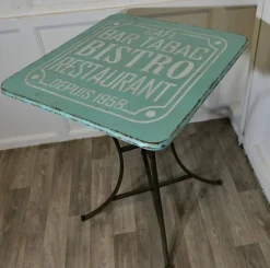 Pamono Vintage French Enamel Bistro Table, 1950s><noscript><img width=