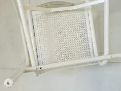 Pamono Vintage French Garden Chairs in Perforated Steel in the style of Mathieu Matégot, 1950s, Set of 4><noscript><img width=