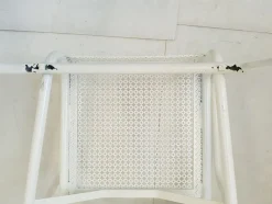 Pamono Vintage French Garden Chairs in Perforated Steel in the style of Mathieu Matégot, 1950s, Set of 4><noscript><img width=
