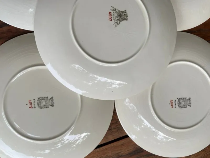 Clearance Pamono Vintage French Gien Dessert Plates, 1930s, Set of 5