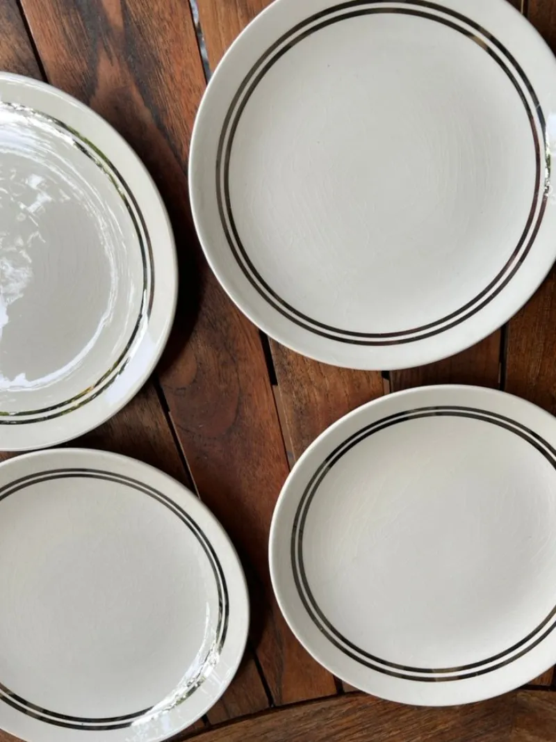 Clearance Pamono Vintage French Gien Dessert Plates, 1930s, Set of 5