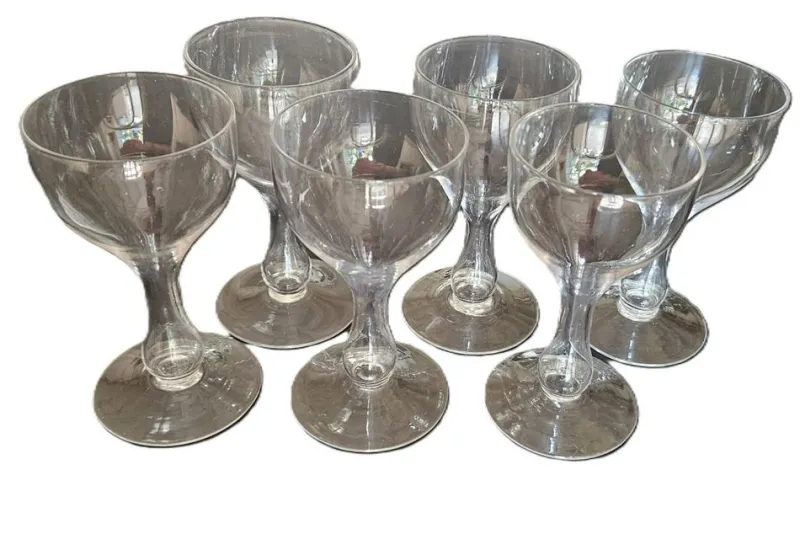 Outlet Pamono Vintage French Hollow-Footed Champagne Glasses, 1950, Set of 6