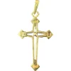 Pamono Vintage French 18k Yellow Gold Cross Pendant, 1950s