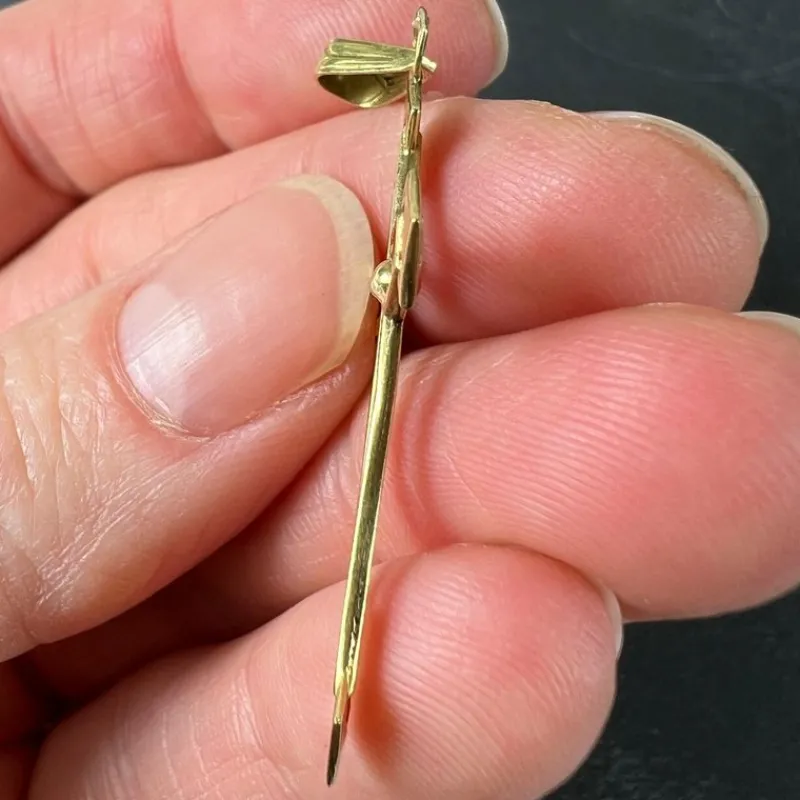 Pamono Vintage French 18k Yellow Gold Cross Pendant, 1950s