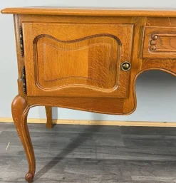 Hot Pamono Vintage French Louis Style Carved Desk with Storage