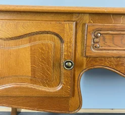 Hot Pamono Vintage French Louis Style Carved Desk with Storage