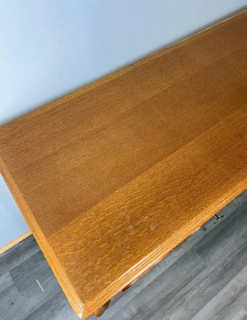 Hot Pamono Vintage French Louis Style Carved Desk with Storage