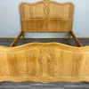 Clearance Pamono Vintage French Louis XVI Style Double Carved Bed Frame in Oak