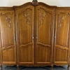 Pamono Vintage French Louis XVI Carved Oak 4-Door Armoire> Cabinets & Wardrobes