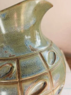 Pamono Vintage French No 408 Ceramic Pitcher by Denbac, 1930s><noscript><img width=