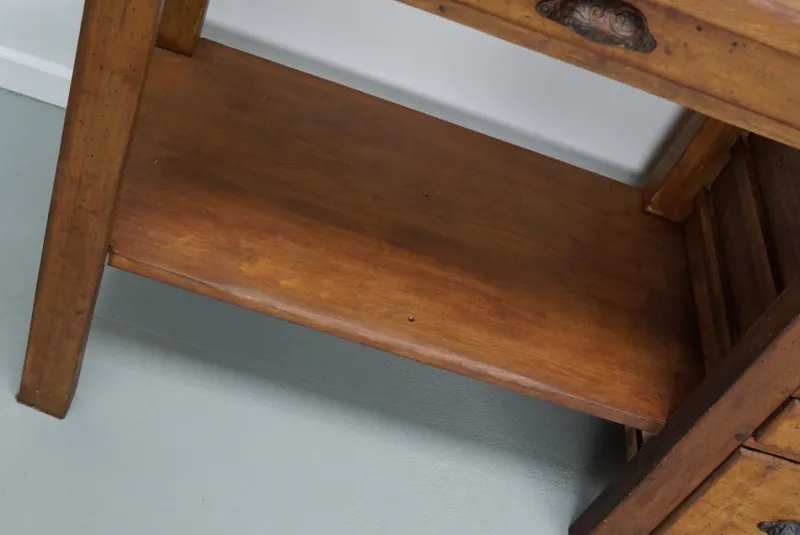 Hot Pamono Vintage French Oak and Beech Workbench, 1930s