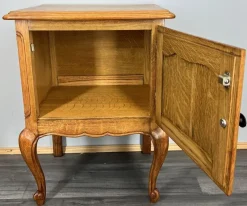 New Pamono Vintage French Oak Bedside Tables, Set of 2