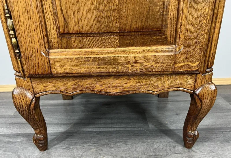 New Pamono Vintage French Oak Bedside Tables, Set of 2