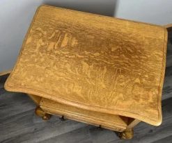 Pamono Vintage French Oak Bedside Tables, Set of 2><noscript><img width=