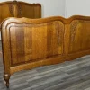 Pamono Vintage French Oak Double Bed