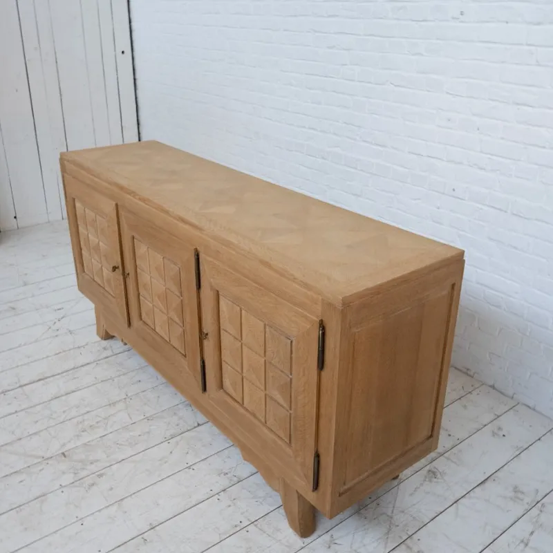 Pamono Vintage French Oak Sideboard from Gaston Poisson, 1940s> Sideboards & Buffets