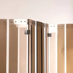 Discount Pamono Vintage French 4-Panel Screen in Smoked Acrylic Glass attributed to Philippe Jean, 1970s