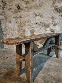 Sale Pamono Vintage French Pine Bench, 1960s