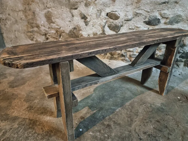 Sale Pamono Vintage French Pine Bench, 1960s