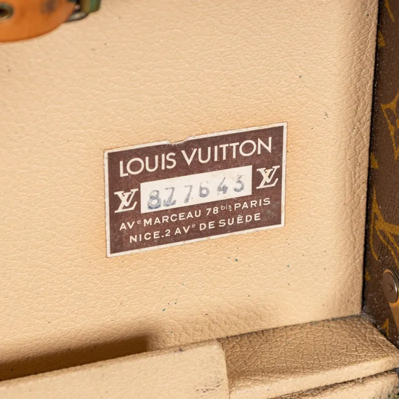 Pamono Vintage French President Briefcase in Monogram Canvas from Louis Vuitton, 1990> Trunks Crates & Baskets