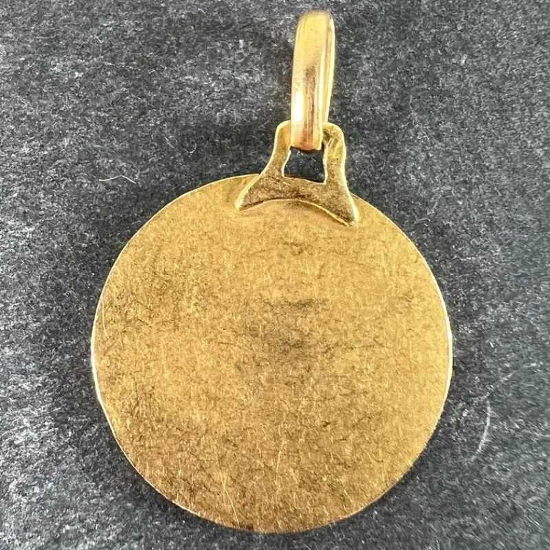 Pamono Vintage French Raphaels Cherub 18k Yellow Gold Medal Pendant, 1950s> Necklaces