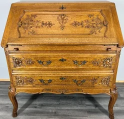 Pamono Vintage French Secretaire in Oak> Secretaires