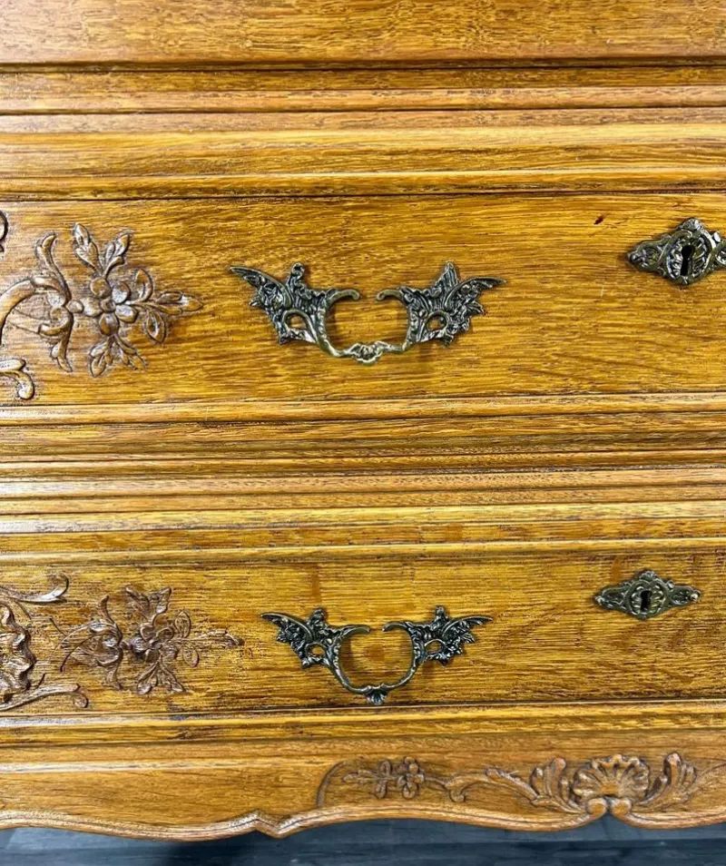 Pamono Vintage French Secretaire in Oak> Secretaires
