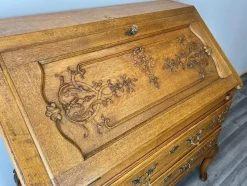 Pamono Vintage French Secretaire in Oak><noscript><img width=