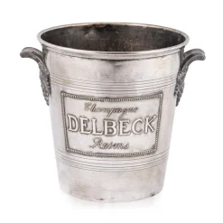 Pamono Vintage French Silver Plated Delbeck Reims Champagne Cooler, 1930> Ice Buckets & Wine Coolers