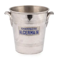 Pamono Vintage French Silver Plated Champagne Cooler from H. Germain, 1930