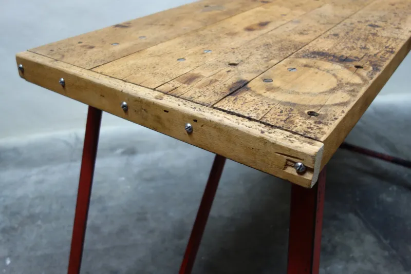 Pamono Vintage French Virax Workbench, 1960s> Worktables & Workbenches