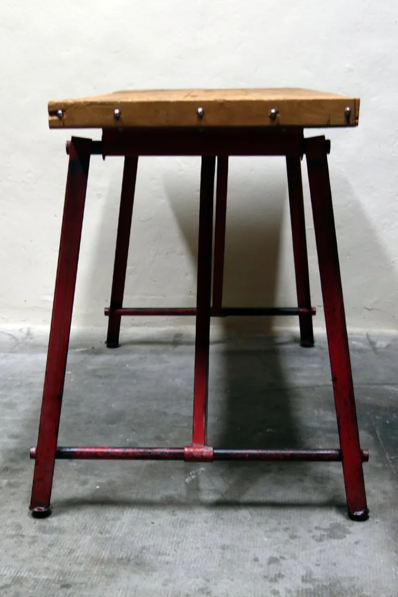 Pamono Vintage French Virax Workbench, 1960s> Worktables & Workbenches