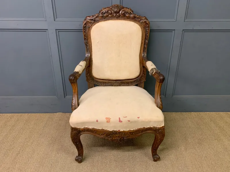 Pamono Vintage French Walnut Chairs, 1880, Set of 2> Lounge Chairs & Armchairs