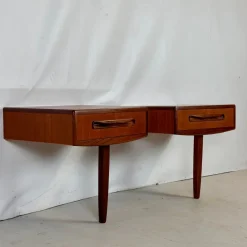 Pamono Vintage Fresco Bedside Tables from G-Plan, 1970s, Set of 2><noscript><img width=