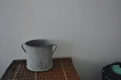 Pamono Vintage Galvanized Zinc Planter, 1950s><noscript><img width=