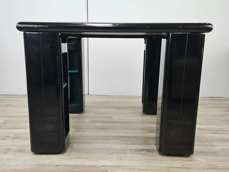 Pamono Vintage Game Table in Grey Fabric attributed to Pierluigi Molinari for Pozzi Milano, 1970s> Game Tables